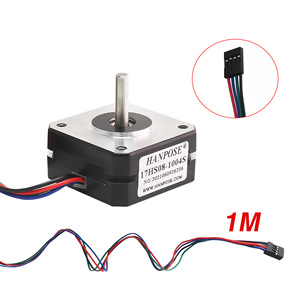 Hanpose <strong>Mini</strong> <strong>Stepper</strong> <strong>Motor</strong> 12v 20mm 1.0A 16N.cm 42 Short 4-Lead 17HS08-1004S for CNC Extruder 3D Printer Nema17 <strong>Stepper</strong> <strong>Motor</strong>