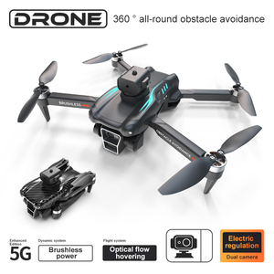 โดรน A13 4K กล้องคู่เลี่ยงการไหลของแสงไวไฟ FPV มอเตอร์ไร้แปรงถ่านพับได้ RC dron Profesional - Product Image 5