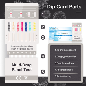 İlaç testi için kolay ve hızlı çoklu Panel İdrar Test kiti - Product Image 4