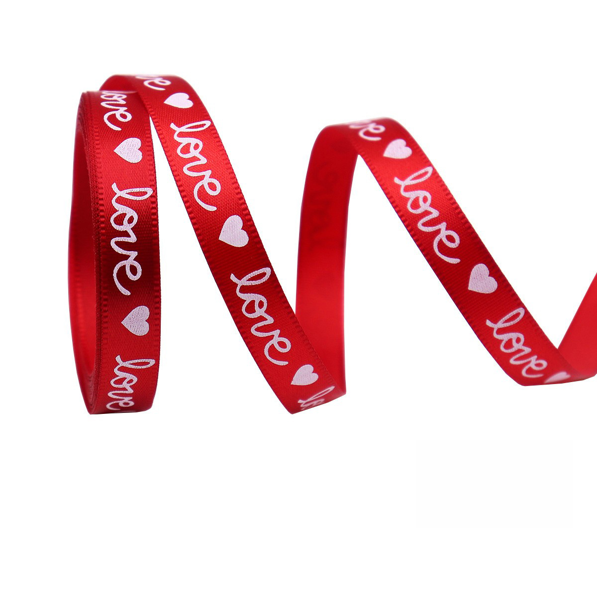 Coeur d'amour rouge-1 cm * 10 mètres