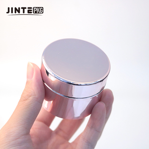 <strong>Sweety</strong> Shining Container Cosmetic <strong>Jars</strong> 100ml 3.4oz for Skincare Product Entire Electroplating Pink - Product Image 1