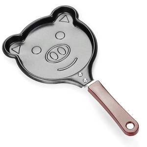 Hiện đại DIY ăn sáng khuôn Pan sáng tạo không dính đồ nấu nướng với gấu ếch Smiley Omelette khuôn mini phẳng kim loại Fry Pan không khói - Product Image 1