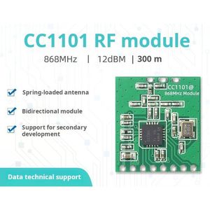 高品質CC1101 433MHz RFモジュール小型低電力10dBm SPI SMD長距離ワイヤレスOEM ODMワイヤレスRFアプリケーション - Product Image 4