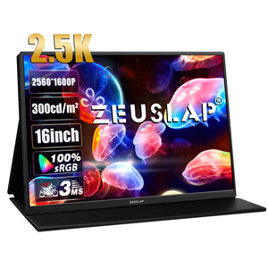 16-Inch Portable <strong>LCD</strong> <strong>Computer</strong> <strong>Monitor</strong> 2.5K Gaming <strong>Display</strong> New Aspect Ratio 16:10 Compatible PS4 Switch Cell Phone PC Laptop - Product Image 1