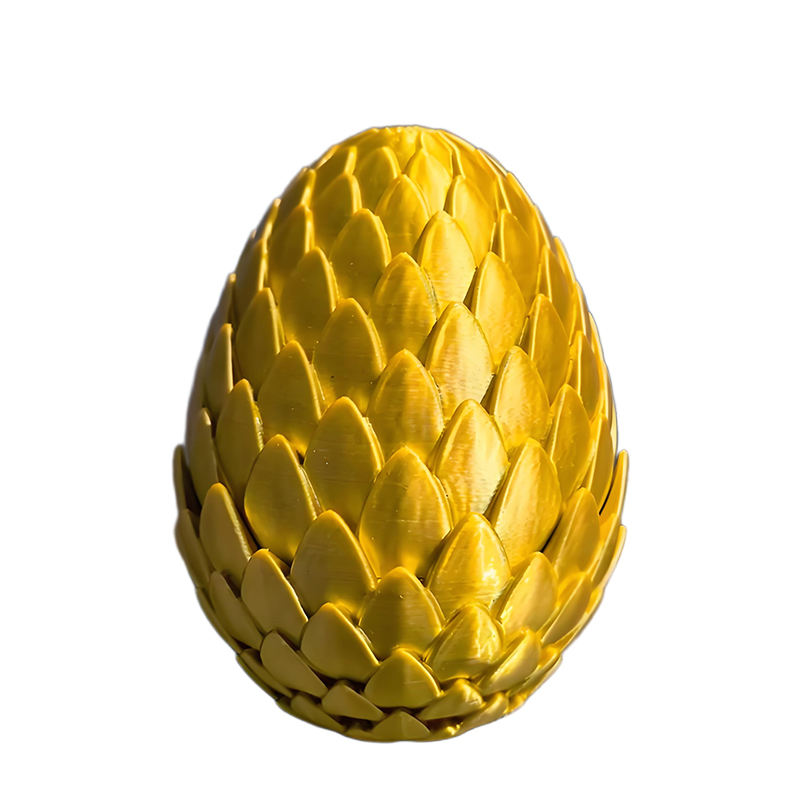 Oeuf de dragon doré de 12,5 cm