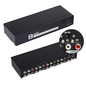 Conmutador Selector de 8 puertos Av, Audio, vídeo, Rca, 8 entradas, 1 salida - Product Image 1