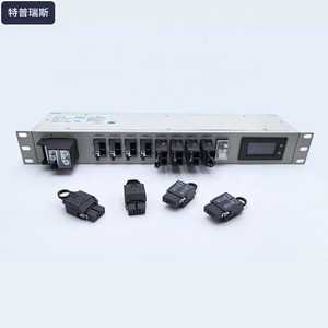 DC 19 pulgadas 160A entrada Voltaje de salida de 8 puertos, corriente, pantalla de energía Unidad de distribución de energía montada en rack de DCDU-12B