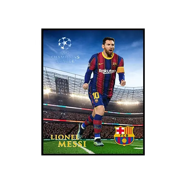 RTS – affiches de Football imperméables, Album du Qatar, affiche de joueur de Football, 3D, dessin animé, avec cadre métallique