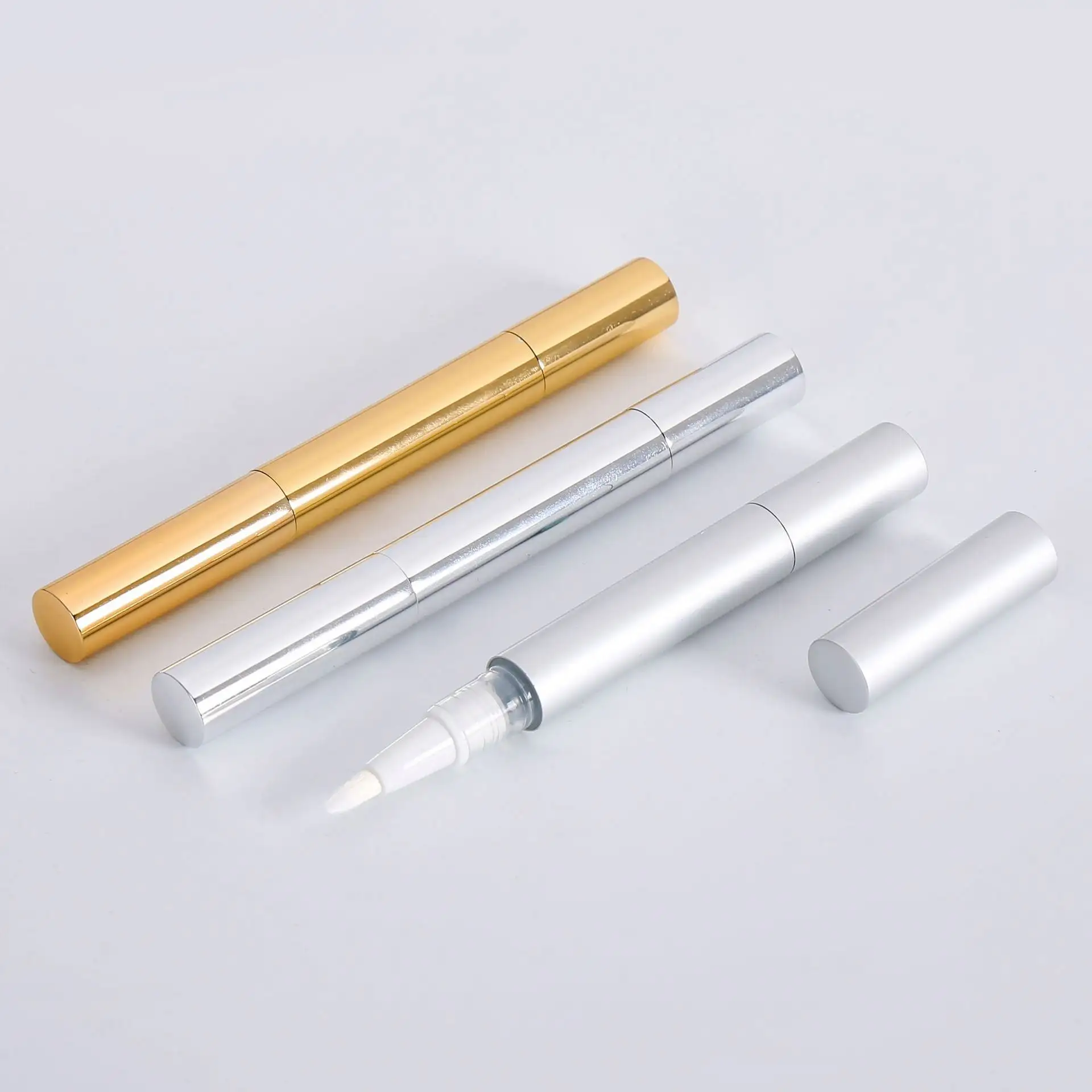 2ML Twist Cosmetic Container Cuticle Nail Oil Empty Aluminium Twist Up Lip Gloss Pen Packaging