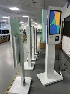 Sistema de gestión de colas de pantalla táctil de pie, utilizado para quioscos de cola de banco/Hospital, Sistema de Gestión de colas