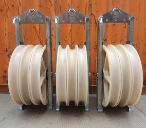 Factory 822 Series Large Diameter Nylon/Steel Sheave <strong>Stringing</strong> Pulley <strong>Blocks</strong> Timing <strong>Single</strong>/Three/Five/Seven-Wheel Pulley OEM - Product Image 2