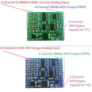 Mini 12CH RS485 Mixed IO Module Current Voltage Analog Collection 0-20MA 4-20MA 0-5V 0-10V NPN <strong>Digital</strong> <strong>Input</strong> 300MA MOS <strong>Output</strong> - Product Image 2
