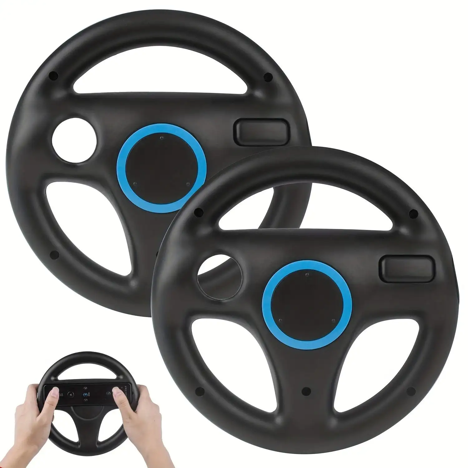 Work With Wii Remotes Wii Controllers Wii Racing Wheels, Black