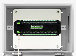 30 Ethernet Relay Modules Modbus RTU/<strong>TCP</strong> Protocol Ethernet Communication PoE Industrial Rail Housing