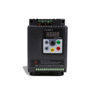 1.5KW 2HP 50 HZ 60HZ, fase única, 220 V de entrada y tres fase de salida de 380V convertidor de frecuencia variable