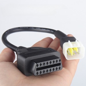 Delphi用のOBDコネクタ6ピンから16ピンのオートバイ診断テストケーブル - Product Image 2