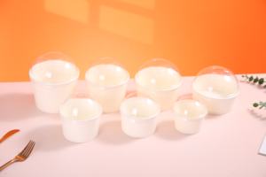 Tùy chỉnh 16oz 32oz phân hủy sinh học thức ăn nhanh giấy Bát Kraft súp salad bát với PP nắp cho mì Takeaway súp container - Product Image 2