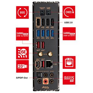 Computer Motherboard MEG X570S ACE MAX 4xDDR4 128GB Socket AM4 <strong>Support</strong> <strong>AMD</strong> <strong>Processor</strong> Gaming Motherboard - Product Image 6