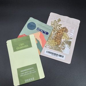 <span class=keywords><strong>Zip</strong></span> Shut leakproof mùi lưu trữ bằng chứng tái sử dụng nhôm Ziplock bao bì thực phẩm túi cho các loại hạt và kẹo - Product Image 3