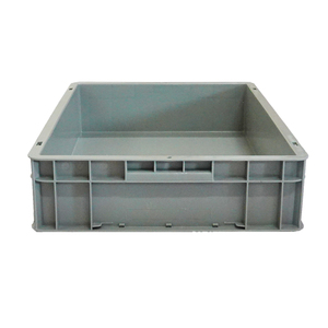 Economical Euro <strong>Size</strong> HDPE Plastic Containers <strong>Stackable</strong> Logistic Storage <strong>Crates</strong> for Mechanized Handling and Warehousing - Product Image 4