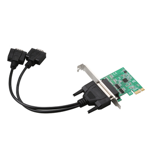 2 Port PCIe Rs232 Low Profile Serial Adapter Card <strong>PCI</strong> Express Add on Card ASIX/AX99100 Expansion Card with Breakout Cable - Product Image 4