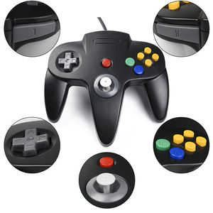 Original Blue N 64 Controller PC Mando Manette N64 Ersatz USB Wired Controller Joystick für Nintendo Switch 64 Consola