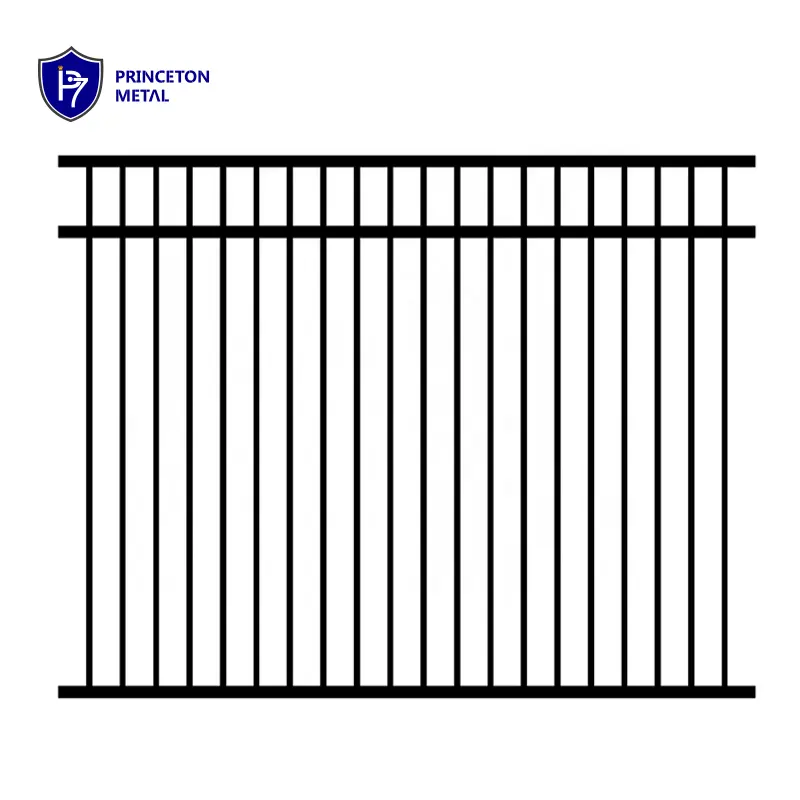 Pannello di recinzione in alluminio verniciato a polvere facile da montare per piscine o recinzioni da giardino con struttura metallica sicura e tappi per pali
