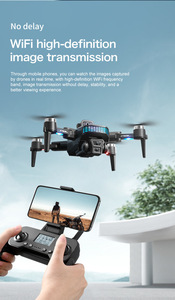 XT505全球定位系统无人机，带双4k高清摄像机广角5G WIFI FPV光流无刷折叠式四轴飞行器遥控四轴飞行器无人机 - Product Image 3