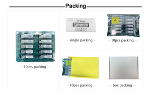YUNVO SFP + modulo ricetrasmettitore ottico 10G Multi modalità 850nm 300m SFP 10G SR SFP modulo FTLX8574D3BCL SFP-10G-SR per la rete - Product Image 6