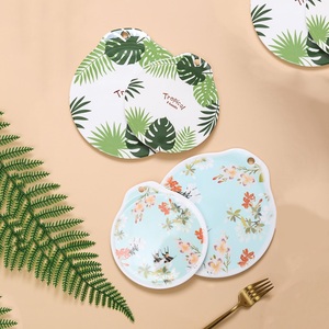 Modern 3D Logo Home Decor <strong>Round</strong> Dining <strong>Table</strong> <strong>Mat</strong> New <strong>Beautiful</strong> Flower Design Heated Plastic Cup and Plate <strong>Mat</strong> for Restaurant - Product Image 2