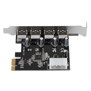 4端口PCI-E至USB 3.0集线器PCI Express扩展卡适配器5Gbps主板 - Product Image 1