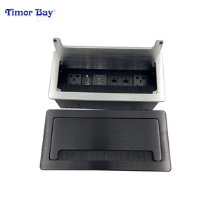 Toma de corriente de mesa de conferencia integrada, con Control USB, abatible hacia arriba - Product Image 6