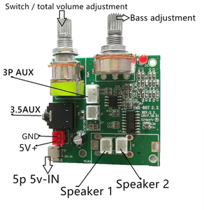 <strong>2</strong>.<strong>1</strong> Power <strong>Amplifier</strong> Board Multi Function Power <strong>Amplifier</strong> Board 5v20w Audio <strong>Amplifier</strong> - Product Image 2