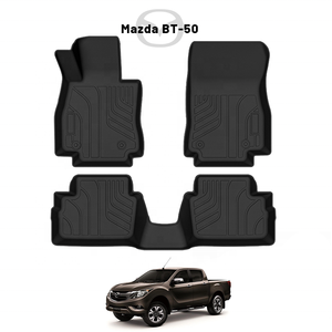 Auto Tapete Mats Com Logotipo 3D All Weather TPE <span class=keywords><strong>Car</strong></span> Floor Mats Forros do assoalho do carro para Mazda BT50 <span class=keywords><strong>Car</strong></span> Mat