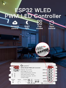 GLEDOPTO NEW GL-C-211WL Hot ESP32 WLED <strong>PWM</strong> DC12-24V Efficient Quick Port <strong>Design</strong> Push Switch LED Strip <strong>Controller</strong> - Product Image 2