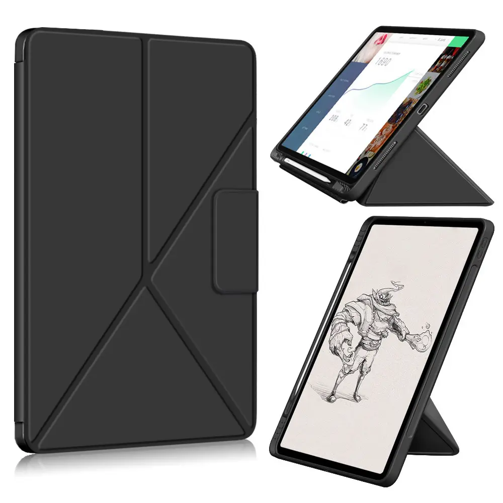 Soft TPU with PU leather material Tablet Smart Cover Case For iPad Pro 11 12.9 For iPad Mini 6