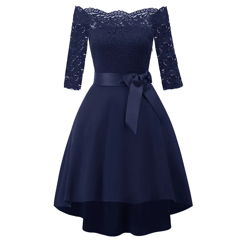 3/4 Sleeve Lace Ball Gown Wedding Dress Bridal Dovetail Retro Dress Vintage Fashion Dress For Women