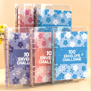 כסף פלסטיק a5 pvc חיסכון planner כסף Planner חיסכון כסף אתגר מחברת לאבד עלה