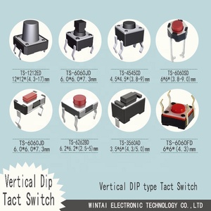 2024 Wintai-Tech TS-1212FD Tact Druckknopf schalter 12*12 Tact Switch für taktile PCB Board Push Button - Product Image 2