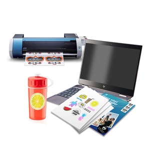 Parlak su geçirmez çıkartmalar şeffaf A4 yapıştırıcı parlak mat beyaz vinil çıkartma kağıdı mürekkep püskürtmeli yazıcı için 8.5X11