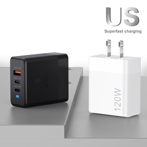 3 port 120W USB + 2 USB-C PD 65W güç adaptörü hızlı şarj USB a tipi C şarj Apple iPhone 16 15 Pro SAMSUNG s24 s23 süper - Product Image 4