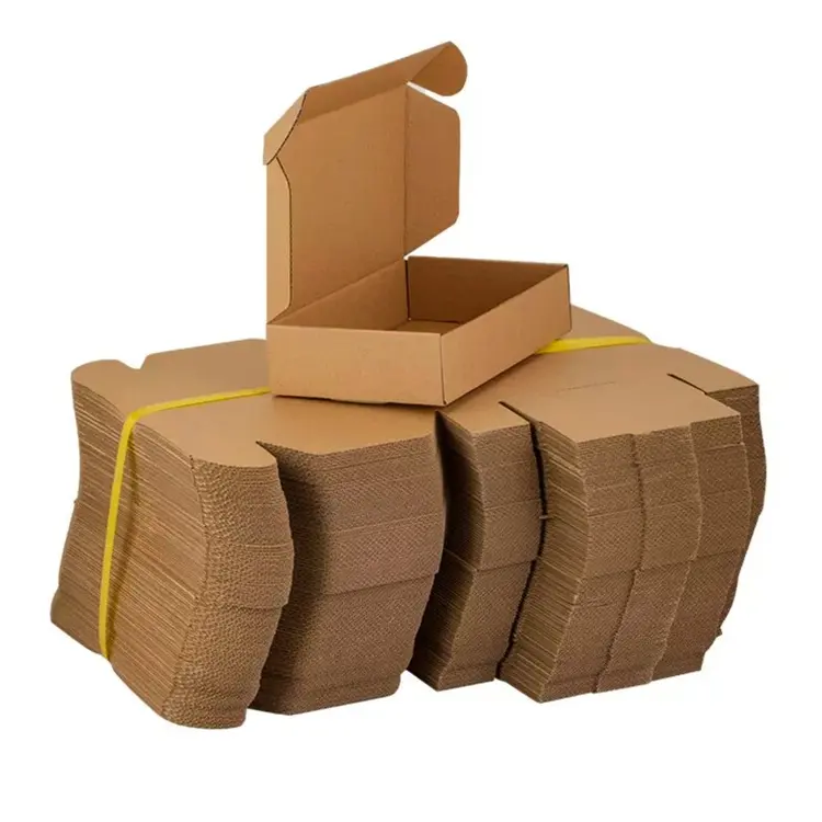 Precio más barato hecho de cartón duradero y fácil de plegar diferentes tamaños Cajas de envío con tapa