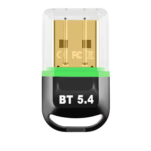 HG Bluetoothアダプター5.4USB BluetoothスティックプラグアンドプレイBluetoothドングルforPCデスクトップコンピューターサポートウィンドウ - Product Image 1