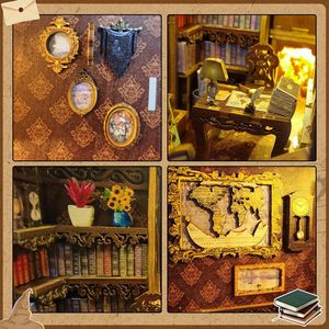 Fabrika fiyat kitapların kitaplığı Booknooks 3D kitap Nook kiti bulmaca DIY kitap Nook ile LED ışık - Product Image 4