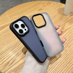 Iphone 16 için yeni kapak mat PC saydam iPhone için kılıf 16 pro max şok geçirmez cep telefonu kılıfları - Product Image 3