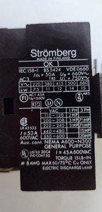 Neues und originales Plc Strom berg OK1C121 Schütz 50A 600V Typ OK1 Spule 110120V Mit OKZA 660V SPS-Programmier steuerung - Product Image 4