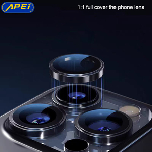Apei 9H siêu chống sốc bảo hiểm đầy đủ kính máy ảnh ống kính bảo vệ với cài đặt Kit cho <span class=keywords><strong>iPhone</strong></span> 15 16 17 Pro Max Series - Product Image 6