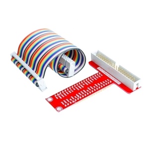 EParthub ahududu Pi B t-tipi GPIO genişletme kartı ve ahududu Pi 40P kablo kırmızı/mavi PCB kartı