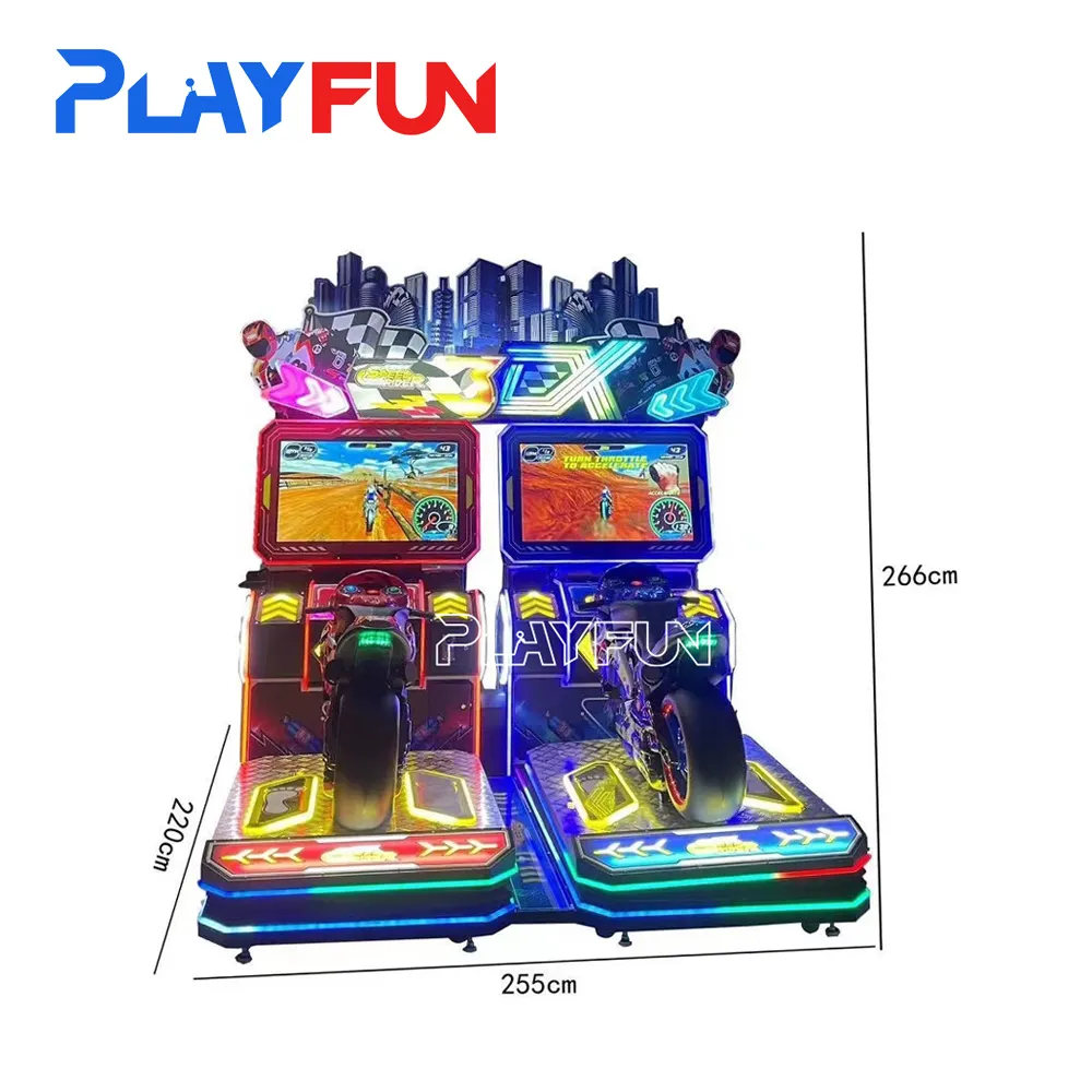 Playfun a gettoni Super Dx Motion Moto Racing simulazione dinamica Moto Racing Car Game Machine