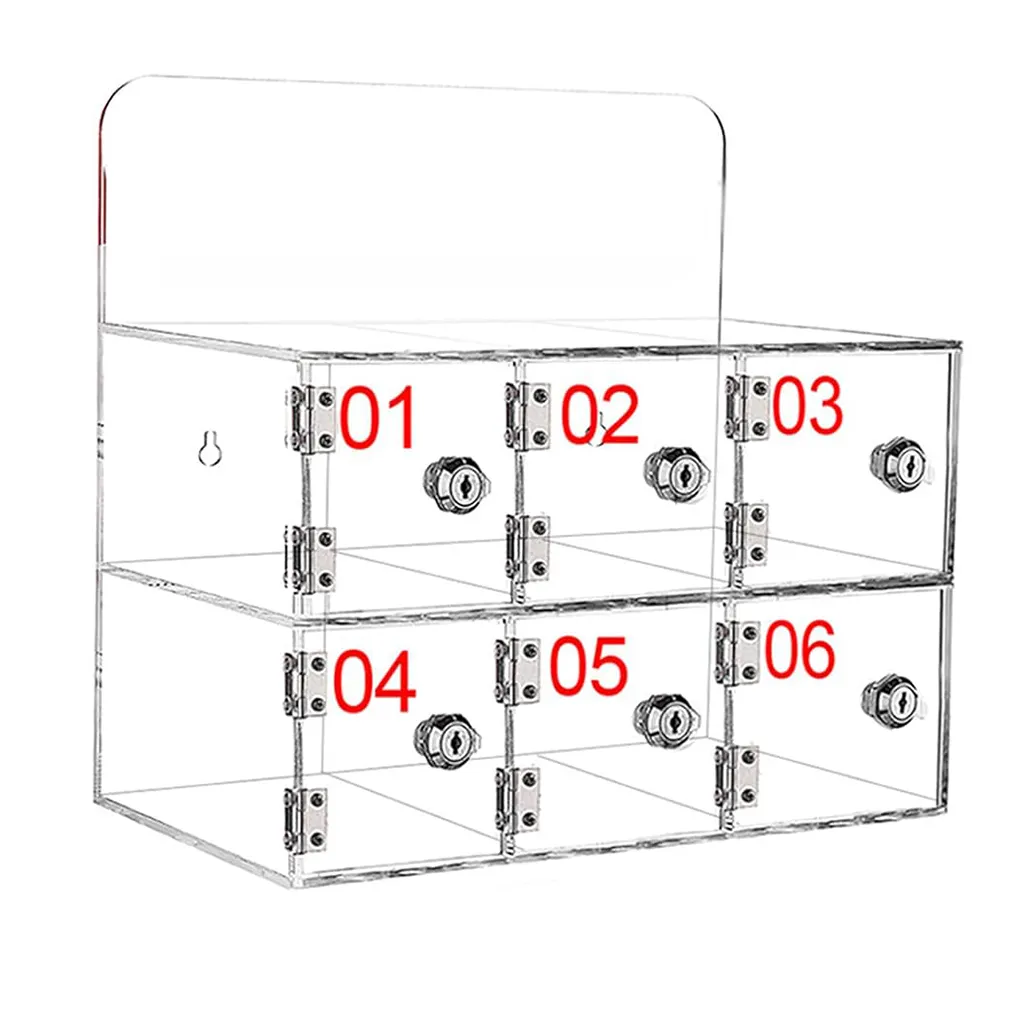 Прозрачный акриловый шкафчик для сотового телефона, настенный шкаф для хранения сотовых телефонов